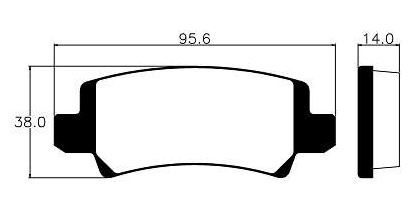 Pastilhas De Freio Traseira Toyota Corolla 1.6 16v Xli/ 1.8 16v Xei Corolla Fielder Sw 1.8 16v 2004-2008 Ecopads - Eco1211