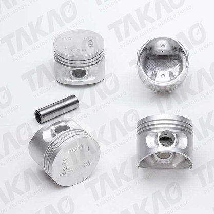 Pistão Motor Ford 1.0l 8v Endura/efi Fiesta Ka 1995-199 Gasolina Takao - Pfo10f/0,50