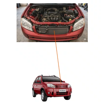 RADIADOR FORD ECOSPORT FIESTA 2003 A 2010. 522310