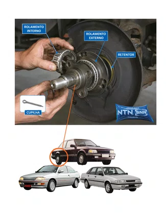 ROLAMENTO DE RODA TRASEIRA ESCORT 1983/1993 APOLLO 1990/1992