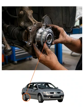 ROLAMENTO DE RODA TRASEIRA MEGANE 2006/2012