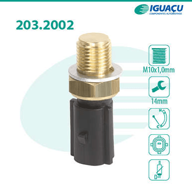 Sensor Temperatura Painel Ford/seat/troller/volkswagen Escort Verona Caddy Inca T4 Gol Logus Parati Polo Classic Van Voyage Iguaçu - 2032002