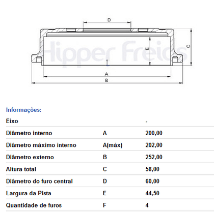 Tambor De Freio Tras Sem Cubo Gm  Onix - Plus 1.0 2020->