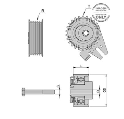 Tensor Correia Do Alternador Nissan/renault Livina Tiida 1.6 16v Clio Duster Kangoo Laguna Logan Megane Zen - Zen13158