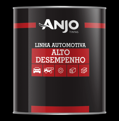 Tinta Laca  Alto Desempenho 900ml Anjo Preto Fosco  Linha  Automotiva 