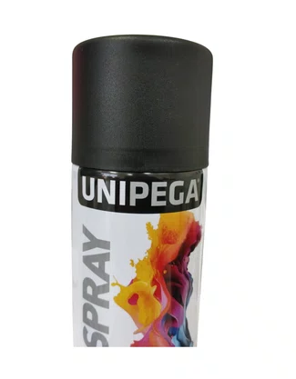 Tinta Spray automotiva Preto Fosco UNIPEGA
