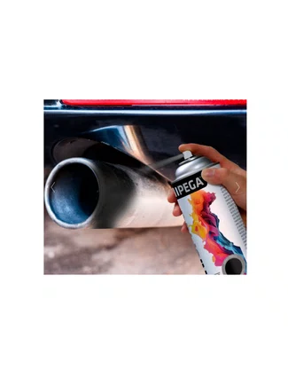 Tinta Spray automotiva Preto Fosco UNIPEGA
