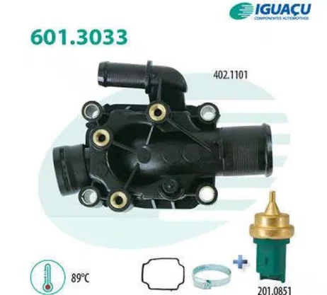 VALVULA TERMOSTATICA C/CARCAÇA CITROEN/PEUGEOT