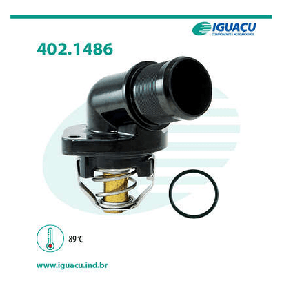 Válvula Termostática Citroen/peugeot C3 1.4 2007-2012 306 1.6 8v Iguaçu - 402148689