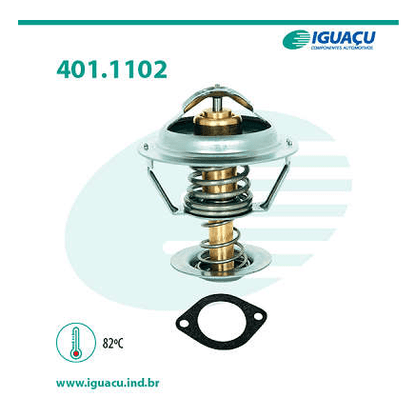 Válvula Termostática Hyundai/kia Acent Elantra I30 Ix35 Tucson Carens Cerato Optima Soul Sportage Iguaçu - 401110282