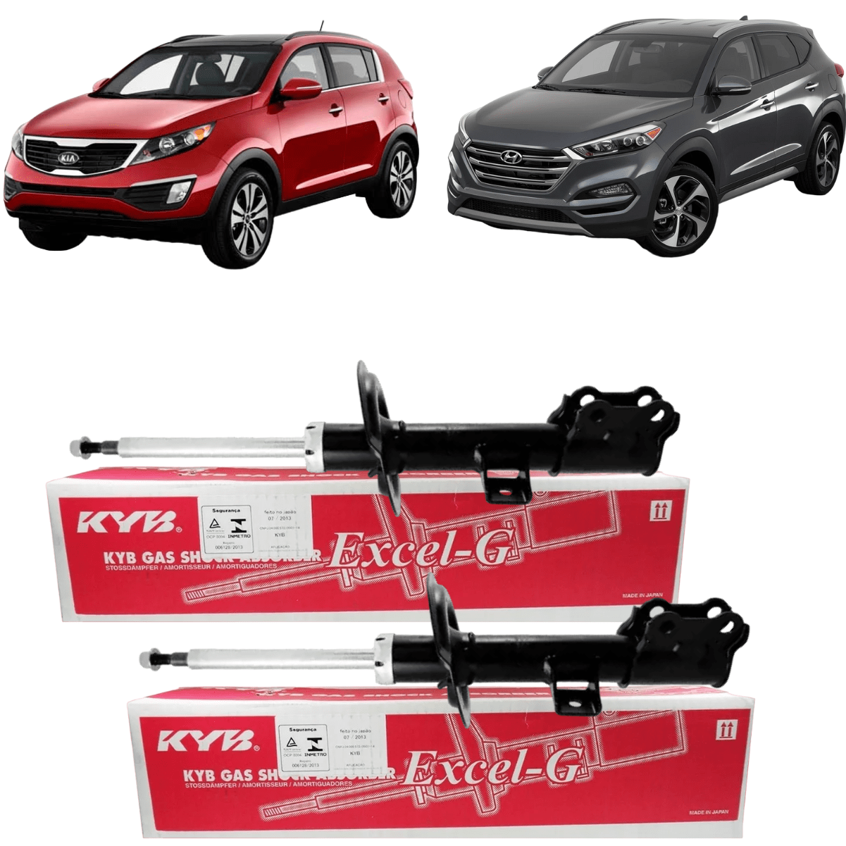 Par Amortecedor Diant Tucson2005-2018 Sportage2004-2010 KYB