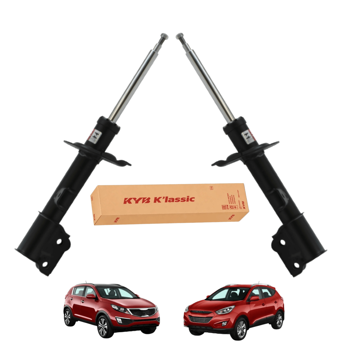 Par Amortecedor Dianteiro IX35 Sportage 2010 a 2021 Kyb