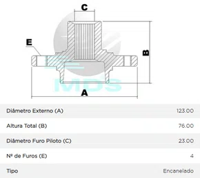 CUBO RODA DIANT FORD/VW
