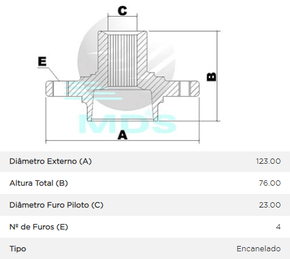 Cubo Roda Diant Ford/vw Royale Versailles