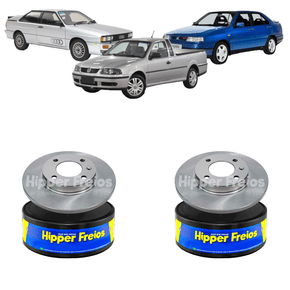 Disco De Freio Dianteiro Sólido Sem Cubo Audi/gurgel/seat/volkswagen 80/coupe/br800/cordoba/ibiza/toledo/gol/parati/passat/quantum/santana/saveiro/voyage 1980 Em Diante - Hf