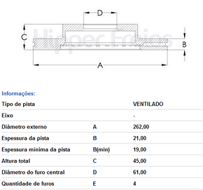 Disco Freio Ventilado S/custo Diant Honda  City Fit Wr-v
