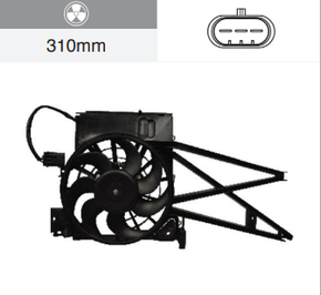 Eletroventilador Chevrolet Vectra 2.0/2.2 8/16v 1997-2005 Com Ar Condicionado 7 Hélices Notus - Gm71072