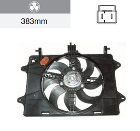 Eletroventilador Fiat Doblò 1.3/1.6/1.8 8/16v 2001-2007 Com Ar Condicionado 8 Hélices Notus - Gm222080