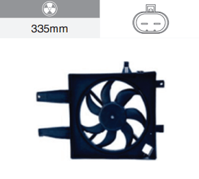 Eletroventilador Fiat Idea Palio Siena Strada Weekend 1.6/1.8 8/16v 2010-2011 Sem Ar Condicionado 7 Hélices Notus - Gm70913