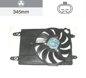 Eletroventilador Ford Ecosport 1.0 1.6 2.0 2002-2012 Fiesta 1.0 1.4 1.6 2002-2012 Com Ar Condicionado 11 Hélices Notus - Gm71372