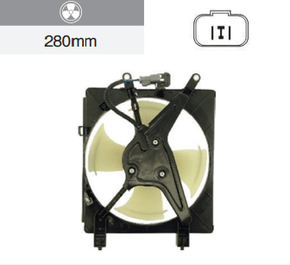 Eletroventilador Honda Civic 1.7 16v 2001-2005 Com Ar Condicionado 4 Hélices Notus - Gm23542