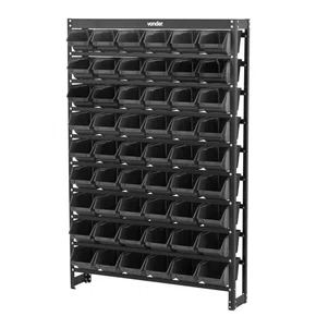 Estante Metálica Com Gaveta 54/5 Vonder Preta Preta