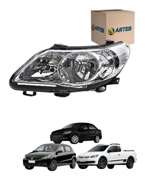 FAROL ESQUERDO GOL 2009/2012 VOYAGE 2009/2013 SAVEIRO 2009/ 2012