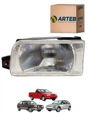 FAROL H4 SEM LAMPADA GOL PARATI SAVEIRO VOYAGE 1991 ATÉ 1997 LADO ESQUERDO ORIGINAL ARTEB
