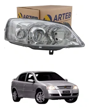 FAROL H7 H1 MÁSCARA CROMADA ASTRA 2003 2004 2005 2006 2007 2008 2009 2010 2011 LADO DIREITO