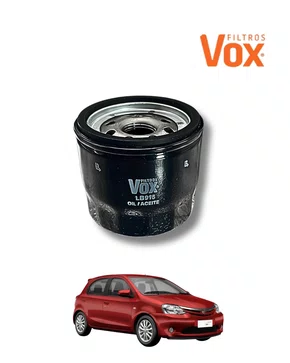 FILTRO DE OLEO LUBRIFICANTE TOYOTA ETIOS 2013 A 2016 