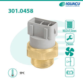 Interruptor Térmico Radiador Ford/volkswagen Escort Verona Logus Pointer Iguaçu - 301045899