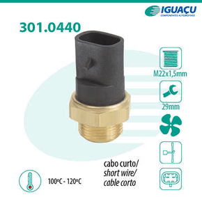 Interruptor Térmico Radiador Gm/opel Calibra Corsa Tigra Symbol Iguaçu - 3010440100