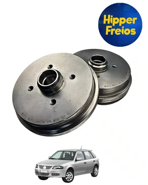 JOGO DE TAMBOR DE FREIO TRAS C/CUBO DE RODA VW GOL 2008 A 2014