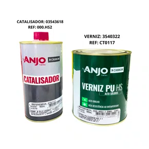 KIT CATALISADOR CARBON E VERNIZ CARBON ANJO TINTAS