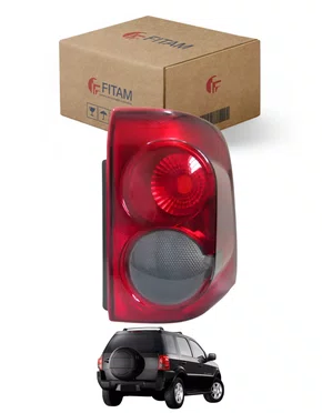 Lanterna Ford Ecosport 2008 Até 2012 Bicolor Fume  Direito