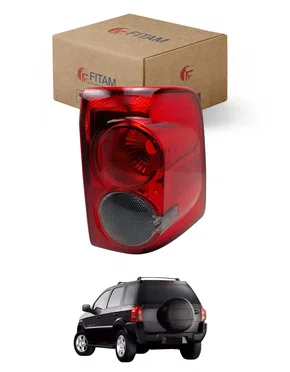 Lanterna Ford Ecosport 2008 Até 2012 Bicolor Fume Esquerda