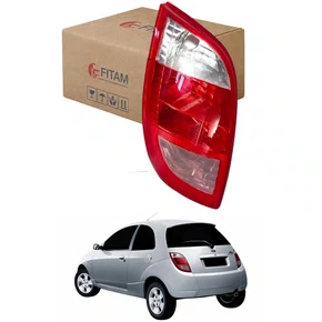 Lanterna Traseira Ford Ka 2002 Até 2007 Bicolor Ré Cristal Lado Esquerdo