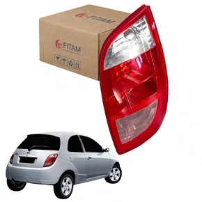 Lanterna Traseira Ford Ka 2002 Até 2007 Bicolor Ré Cristal LD