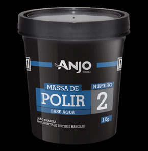 Massa De Polir Numero 2 Base Agua 1kg Anjo