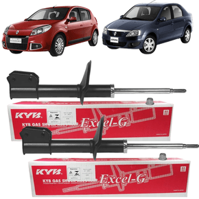 Par Amortecedor Dianteiro Logan Sandero 2007 a 2014 KYB