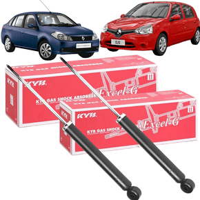 Par Amortecedor Traseiro Clio 1999-2011 Symbol 2009-2013 Kyb