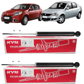 Par Amortecedor Traseir ExcelG Logan Sandero 2007 a 2014 KYB
