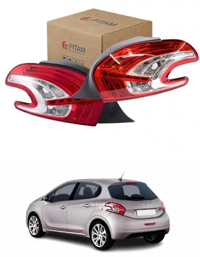 Par de Lanterna Traseira Peugeot 208 2012 a 2017