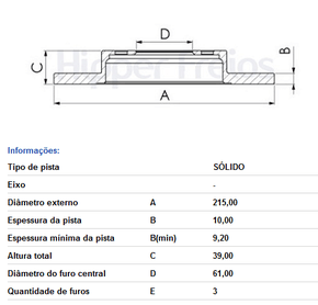 Par Disco De Freio Dianteiro Solido Sem Cubo Renault Kwid 2018 Em Diante - Hf