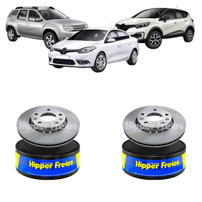 Par Disco De Freio Dianteiro Ventilado Sem Cubo Renault Captur/duster/fluence 2011 Em Diante - Hf