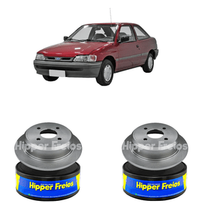 Par Disco De Freio Solido Sem Cubo Ford Escort 1993-1996 - Hf