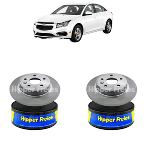 Par Disco De Freio Traseiro Solido Sem Cubo Chevrolet Cruze 2011-2016 - Hf