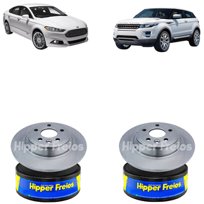 Par Disco De Freio Traseiro Solido Sem Cubo Ford Fusion 2013 Em Diante Land Rover Evoque 2012 Em Diante - Hf
