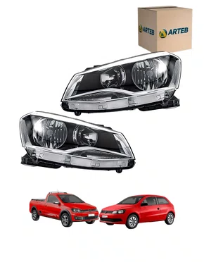 PAR FAROL H7/H1 DIREITO GOL 2013 A 2016 SAVEIRO 2013 A 2016