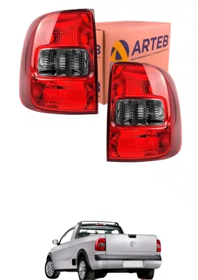 Par Lanterna Traseira Saveiro G5 G6 2012 A 2016 Fume